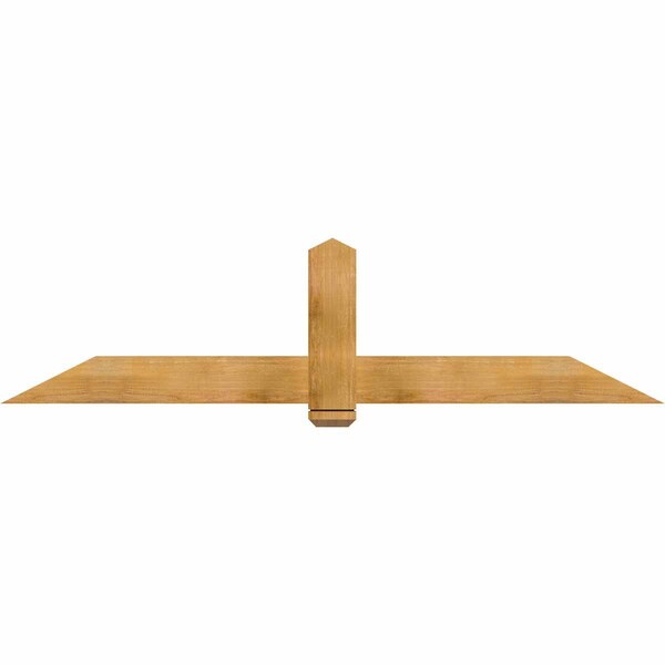 Ekena Millwork Eugene Rough Sawn Timber Gable Bracket, Western Red Cedar, 84"W x 21"H x 2"D x 6"F, 6/12 Pitch GBW084X21X0206EUG00RWR - main